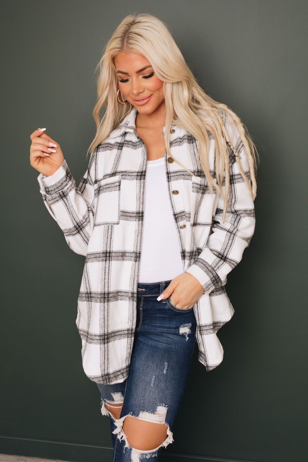 Jenny Plaid Buttoned Shirt