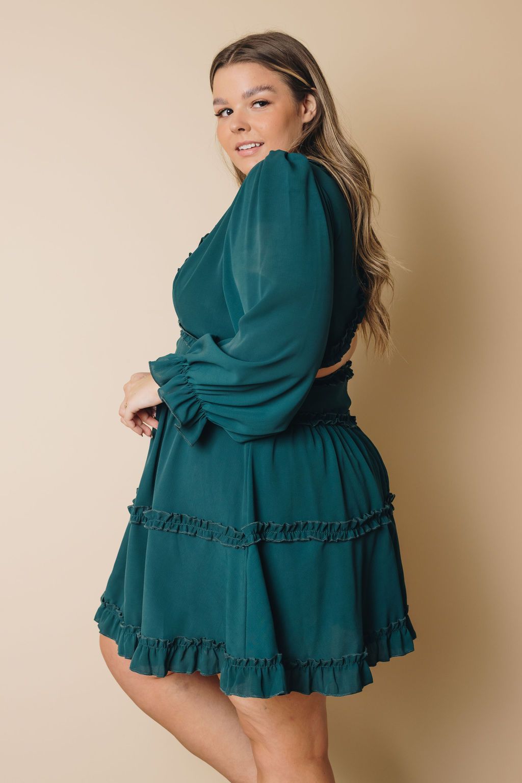 Rosie Ruffle Dress - Includes Plus Size.