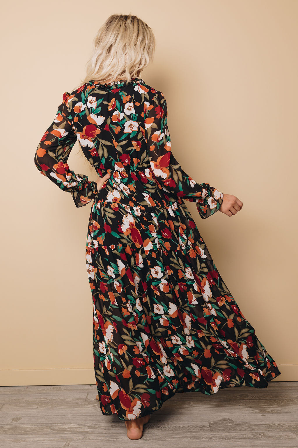 Free Spirit Ruffle Maxi Dress