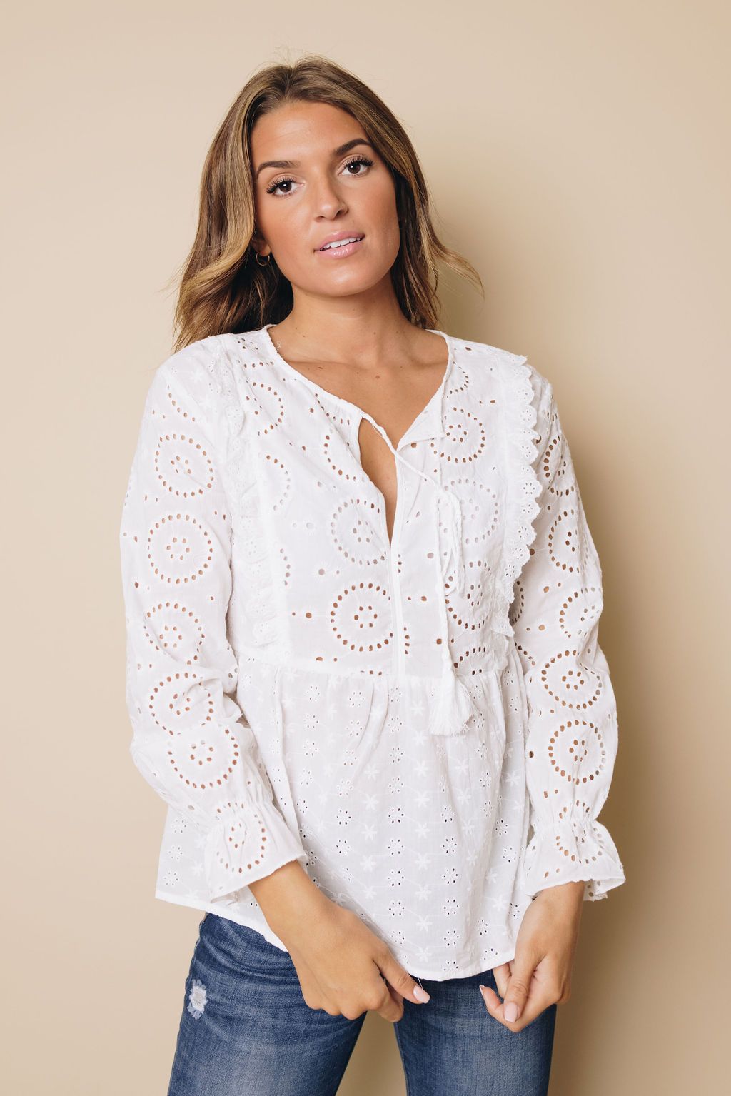 Cecil Hollow Out Blouse