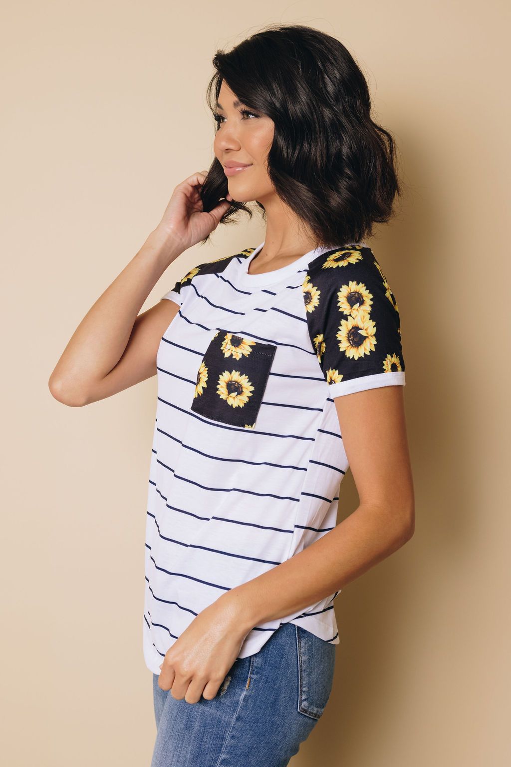 Opened Doors Striped/Camo Tee