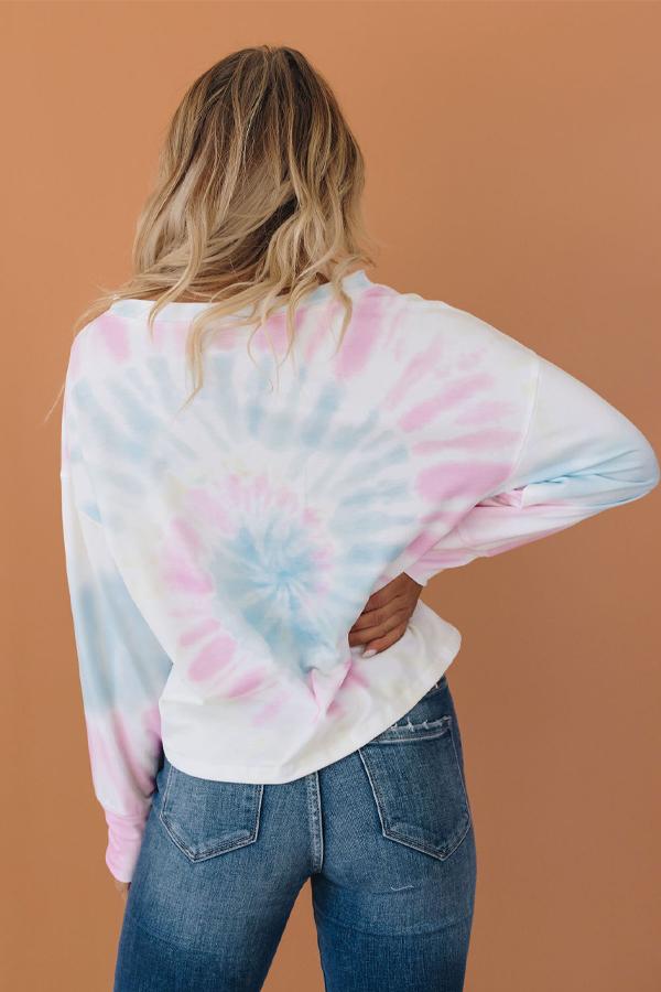Monson Tie Dye Button Tee