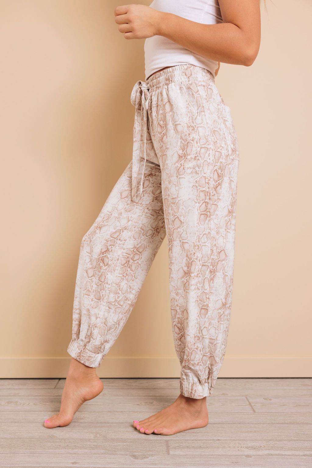 Mad Woman Animal Print Joggers