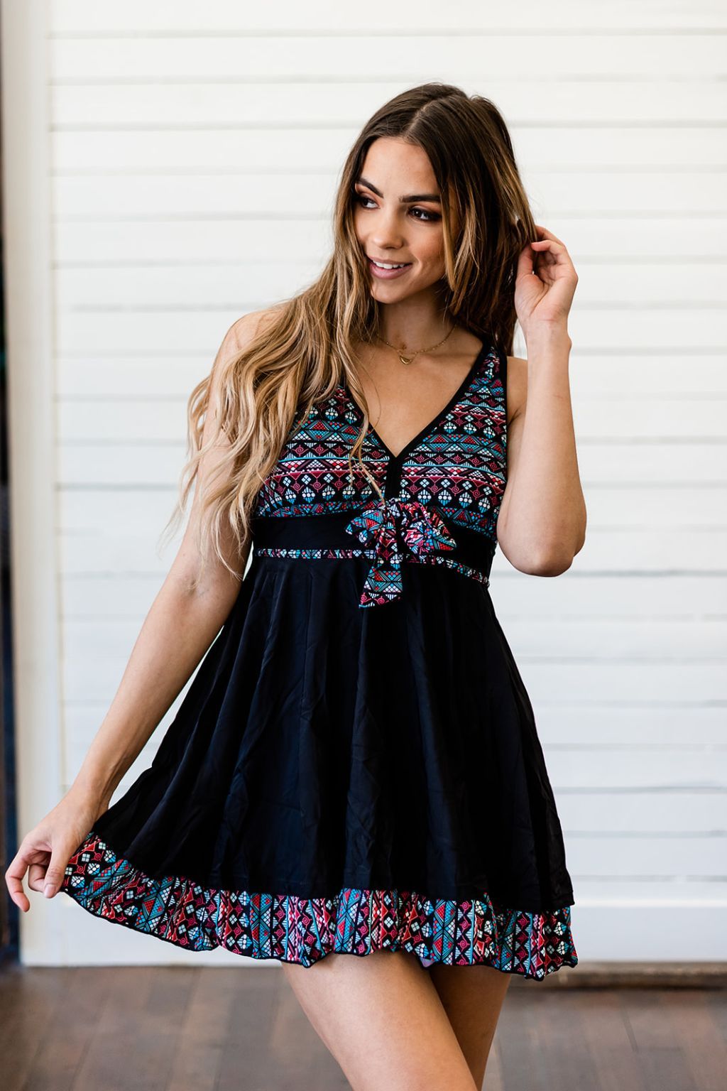 Colors of the Wild Long Tankini