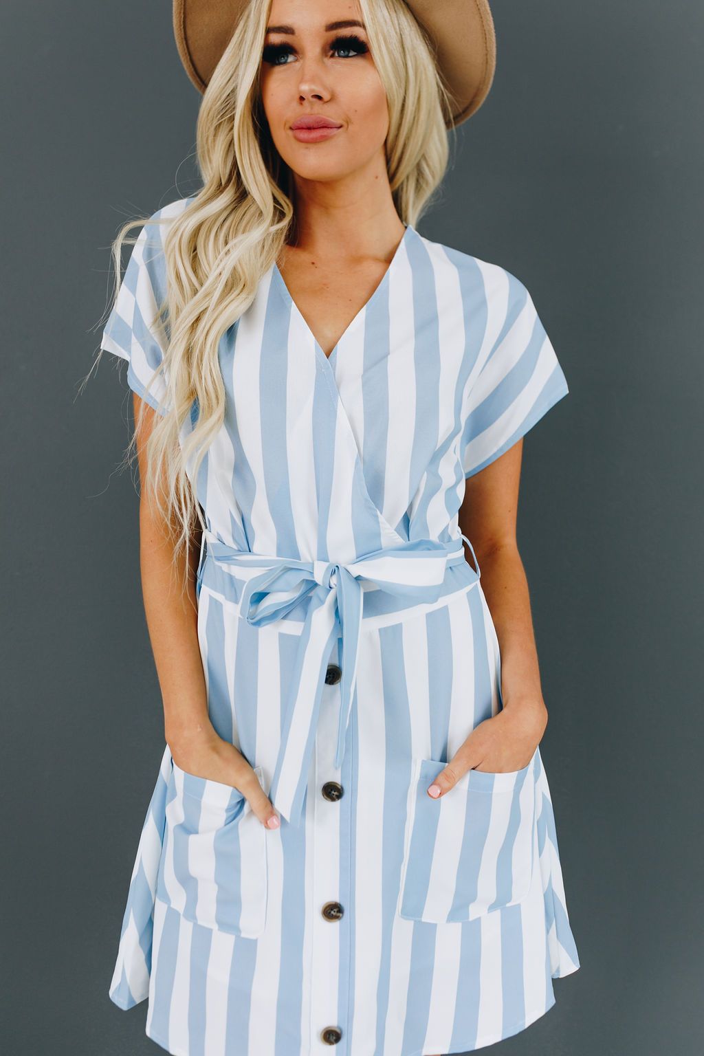 Sweet On Stripes Tie Dress