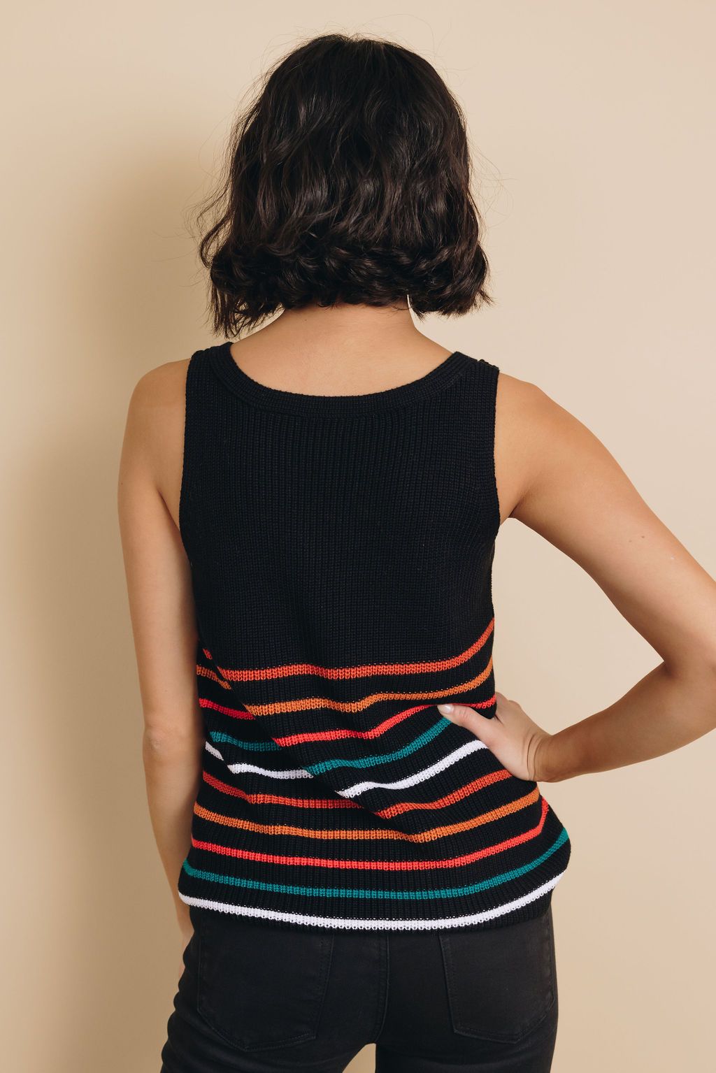 Irvine Striped Knit Tank