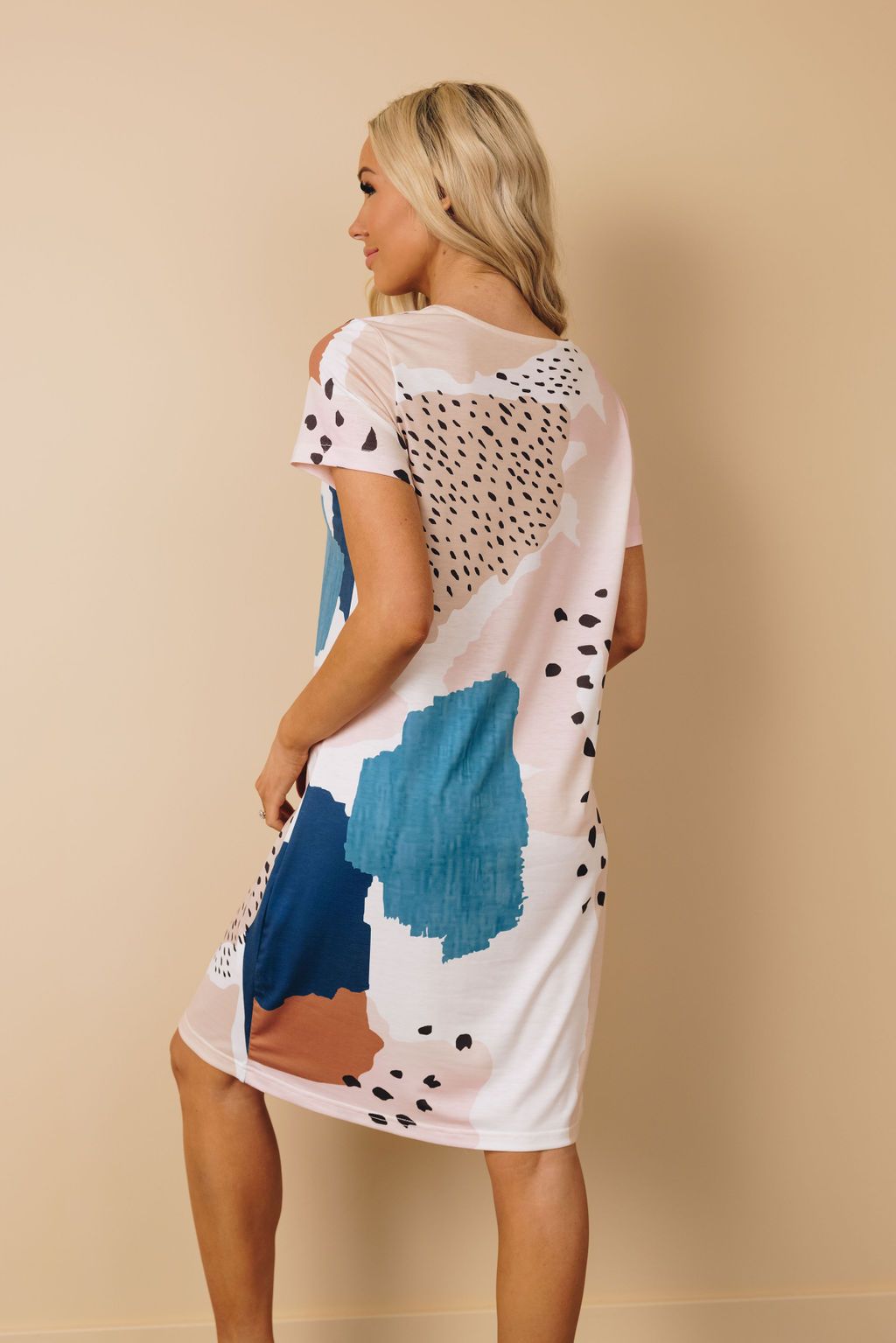 Irene Leopard + Contrast Dress