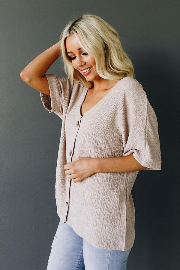 Soak Up The Sun Button Top