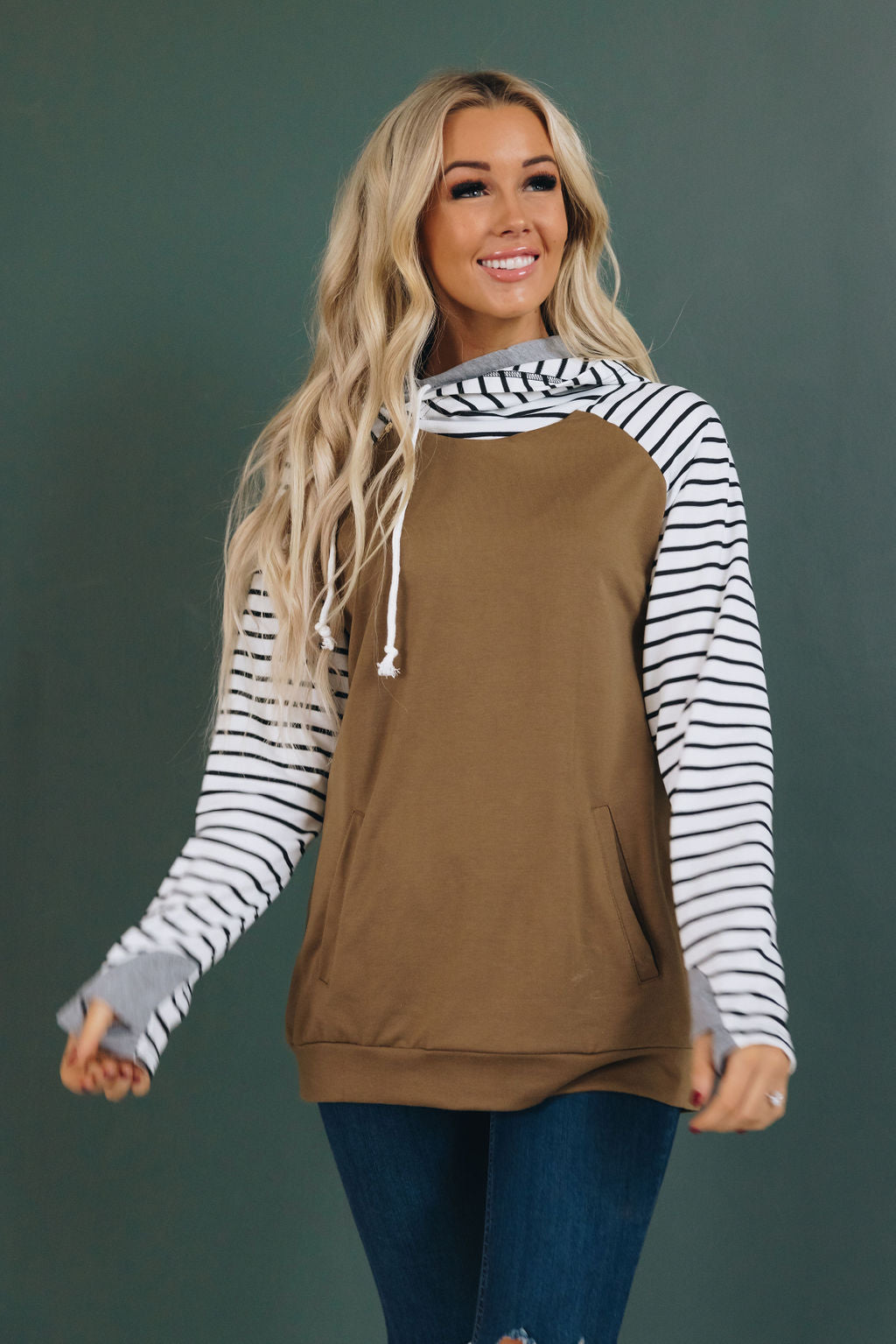 Clemons Double Hooded Patterned Hoodie