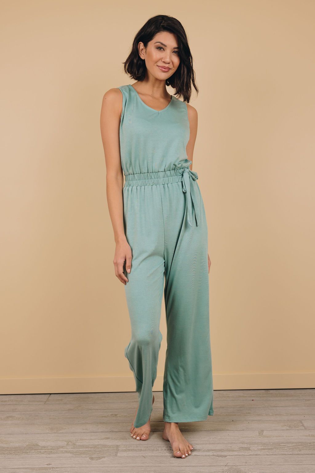 Zdun Elastic Waist Jumpsuit
