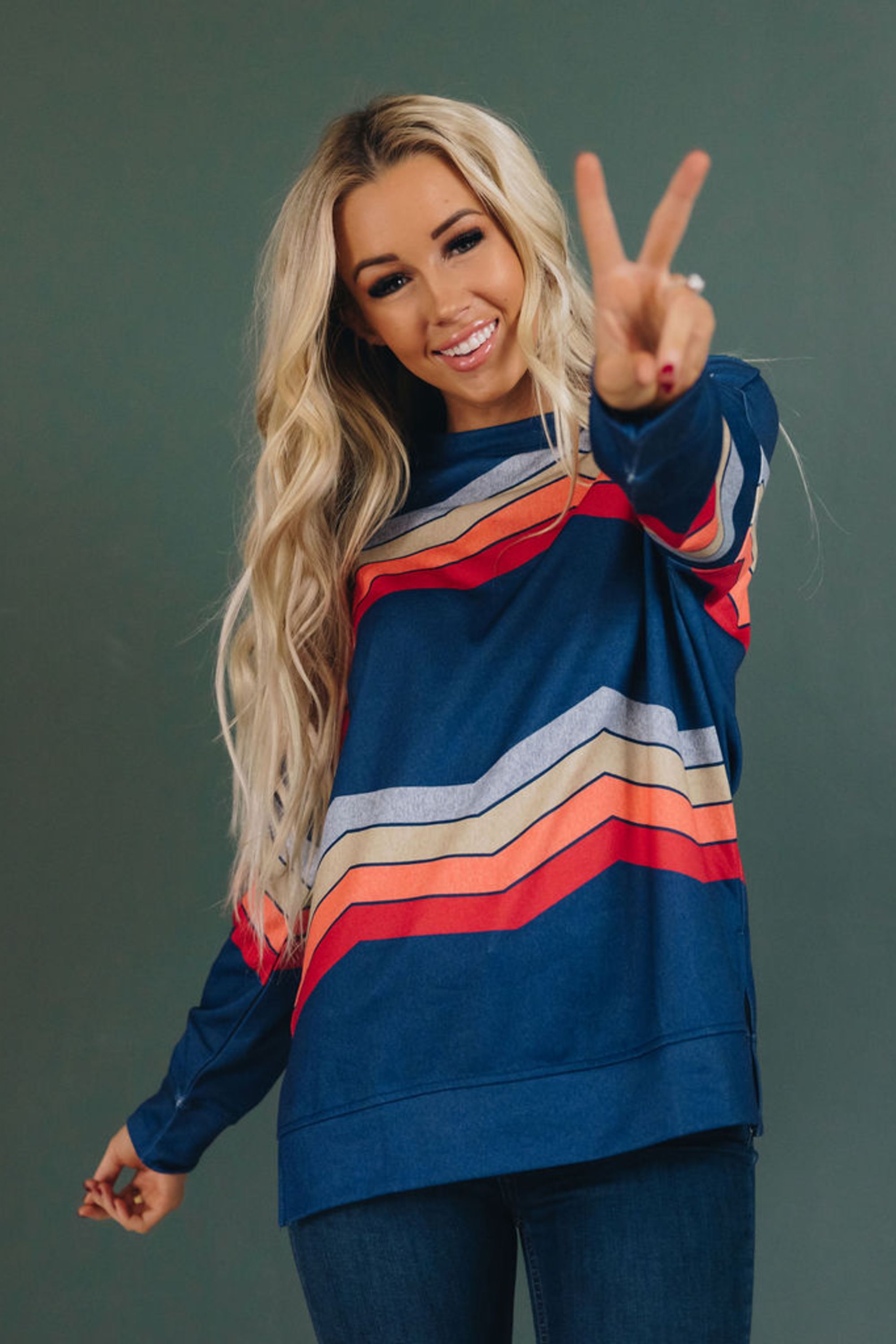 Destiny Color Block Sweatshirt