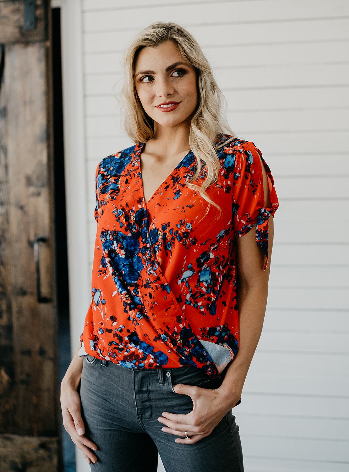 Stay With Me Tie Detail Top