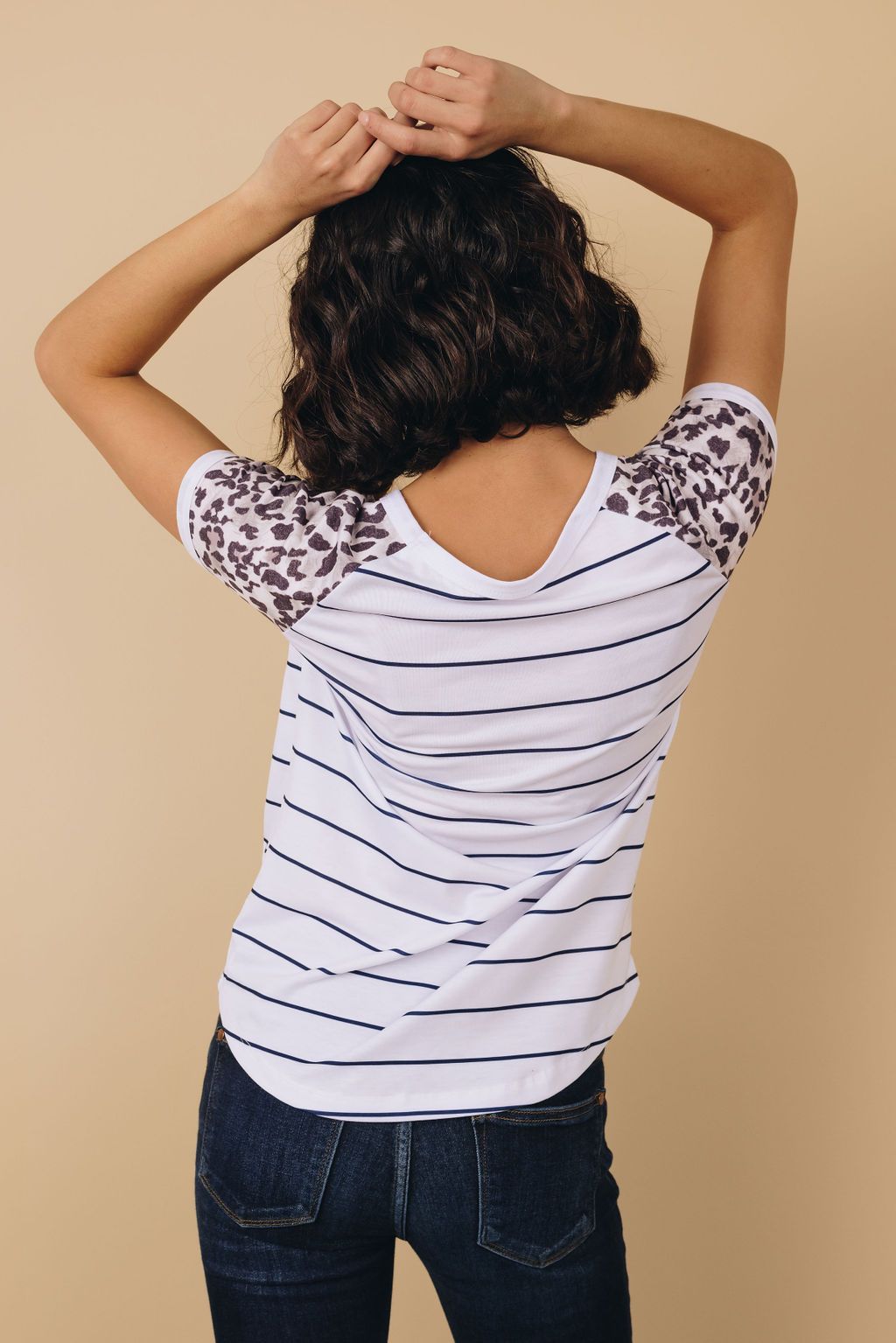 Opened Doors Striped/Camo Tee