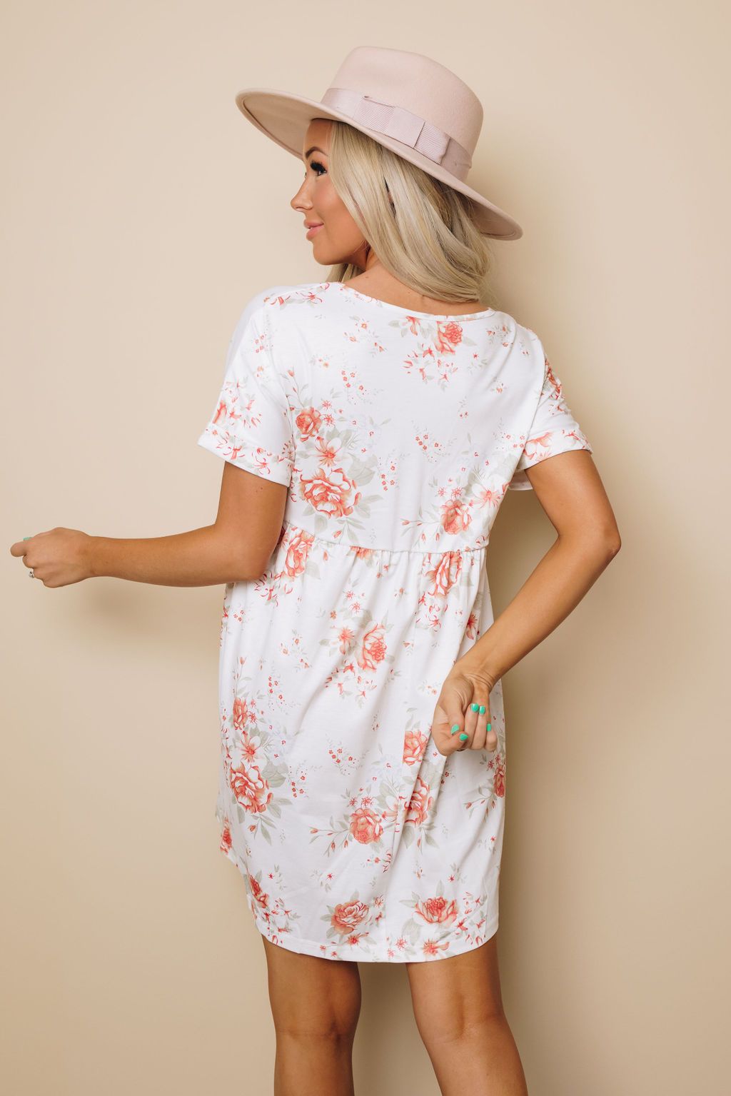 California Blossoms Floral Midi Dress