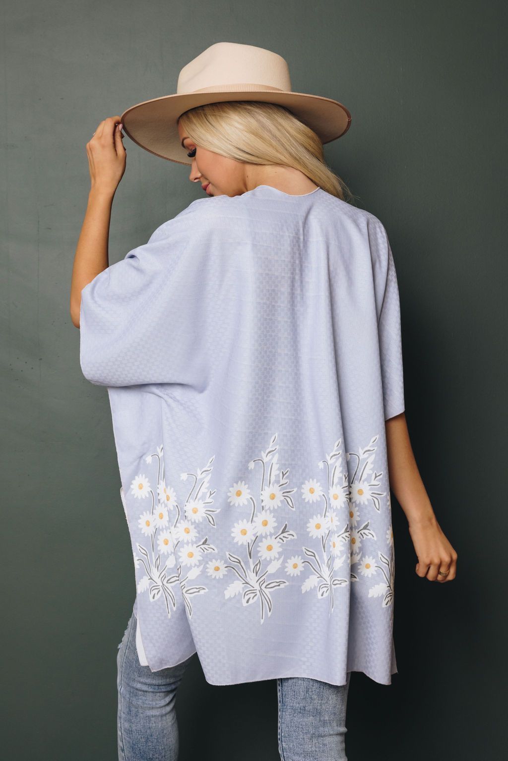 April Showers Floral Kimono
