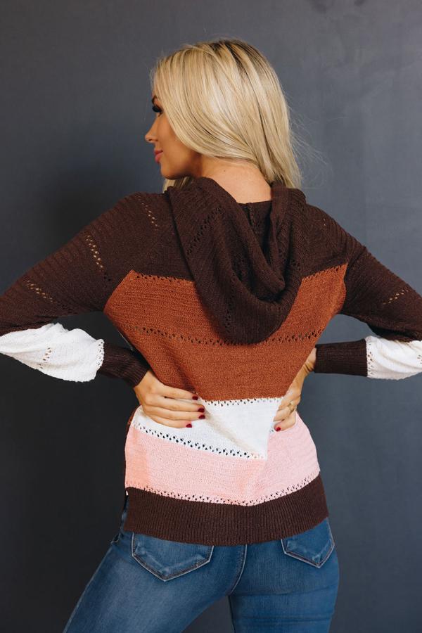 Beach Bonfire Knitted Hoodie