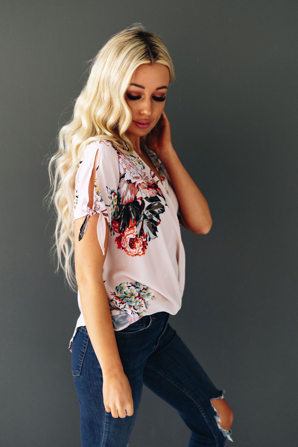 Stay With Me Tie Detail Top