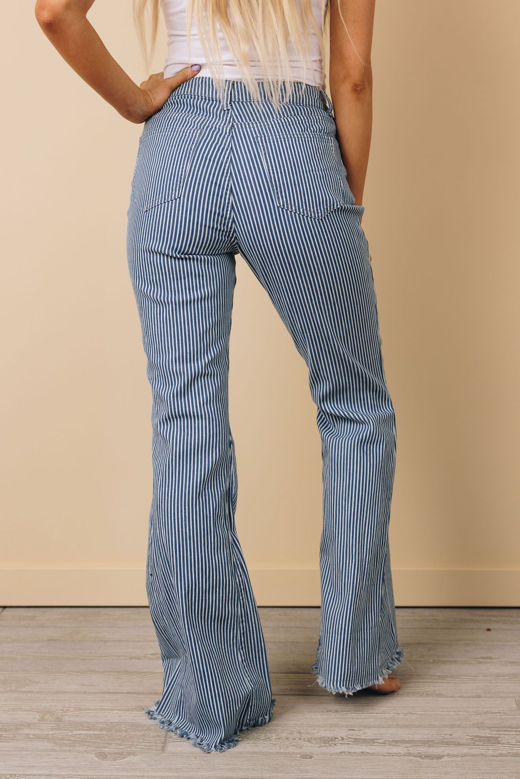 Redemption Pin Stripe Bell Bottoms
