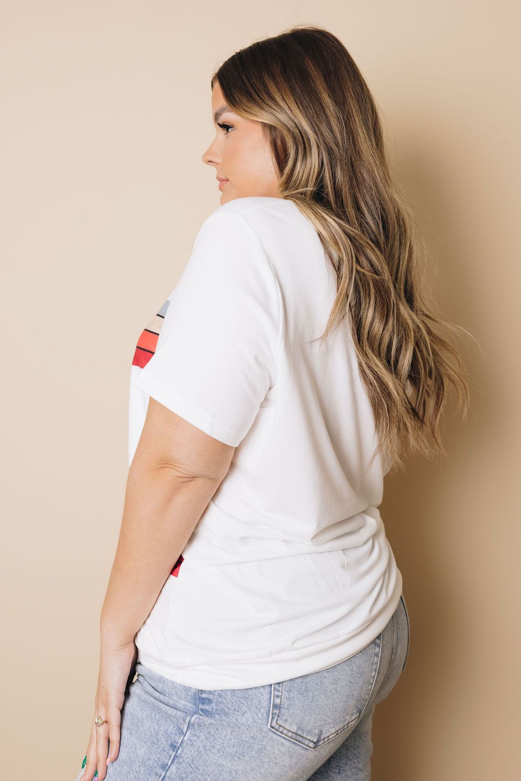 Plus Size - Darlee Striped Tee