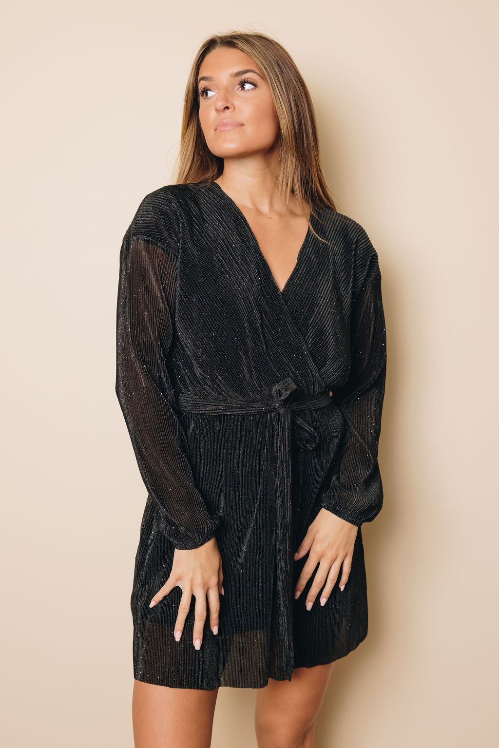 Adria Wrap Mini Dress