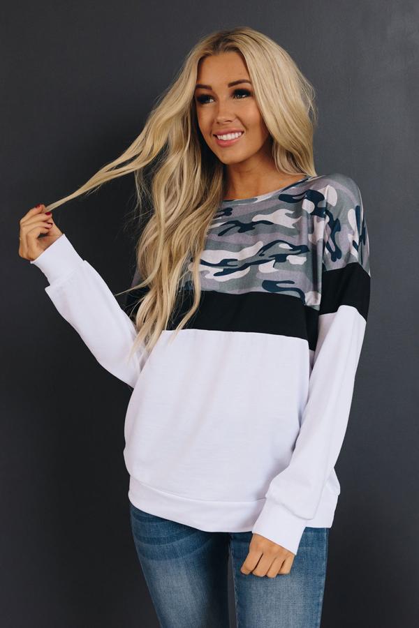 Can't See Me Camo Top