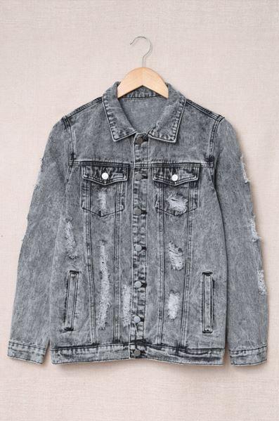 Daleysa Distressed Denim Jacket