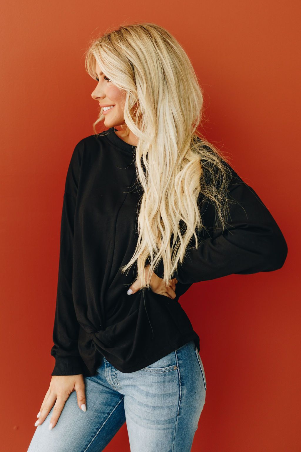 Small Wonders Knot Lightweight Sweatshirt