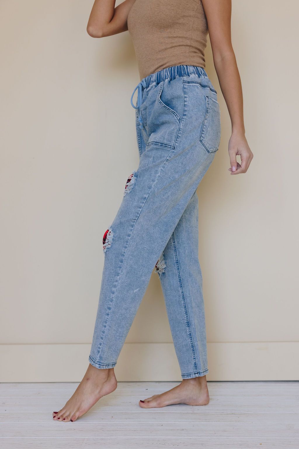 East Coast Patched Jeans