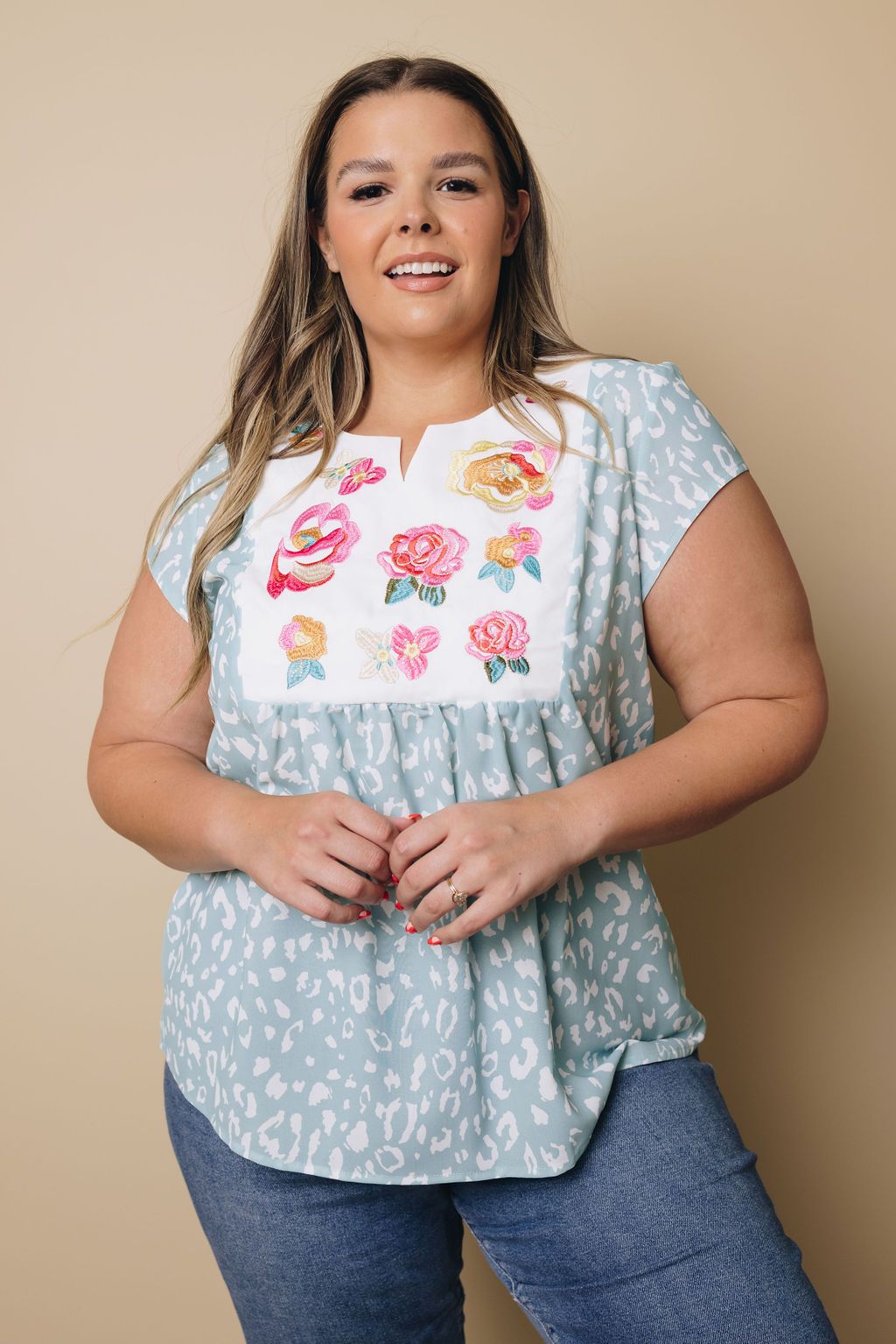 Plus Size - City of Music Leopard Top