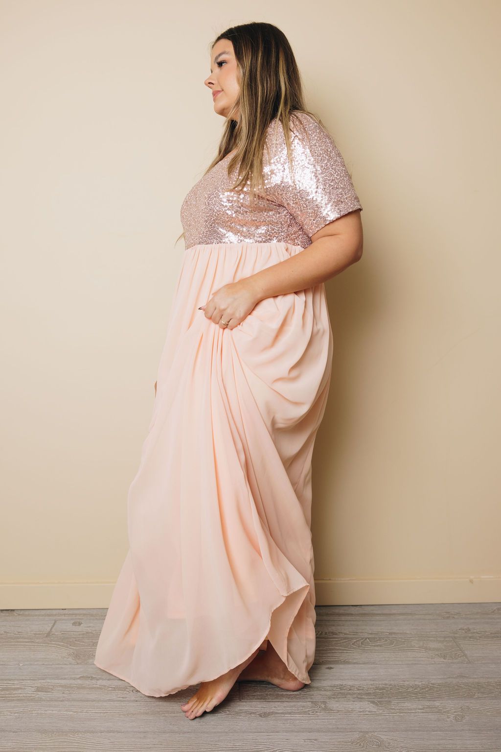 Plus Size - Laine Sequin Maxi Dress