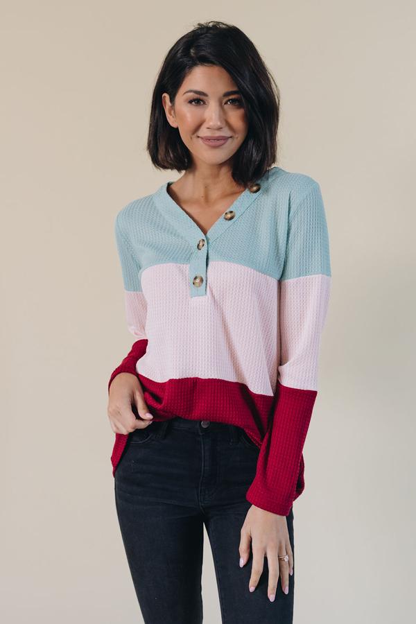 Ali Waffle Knit Pullover