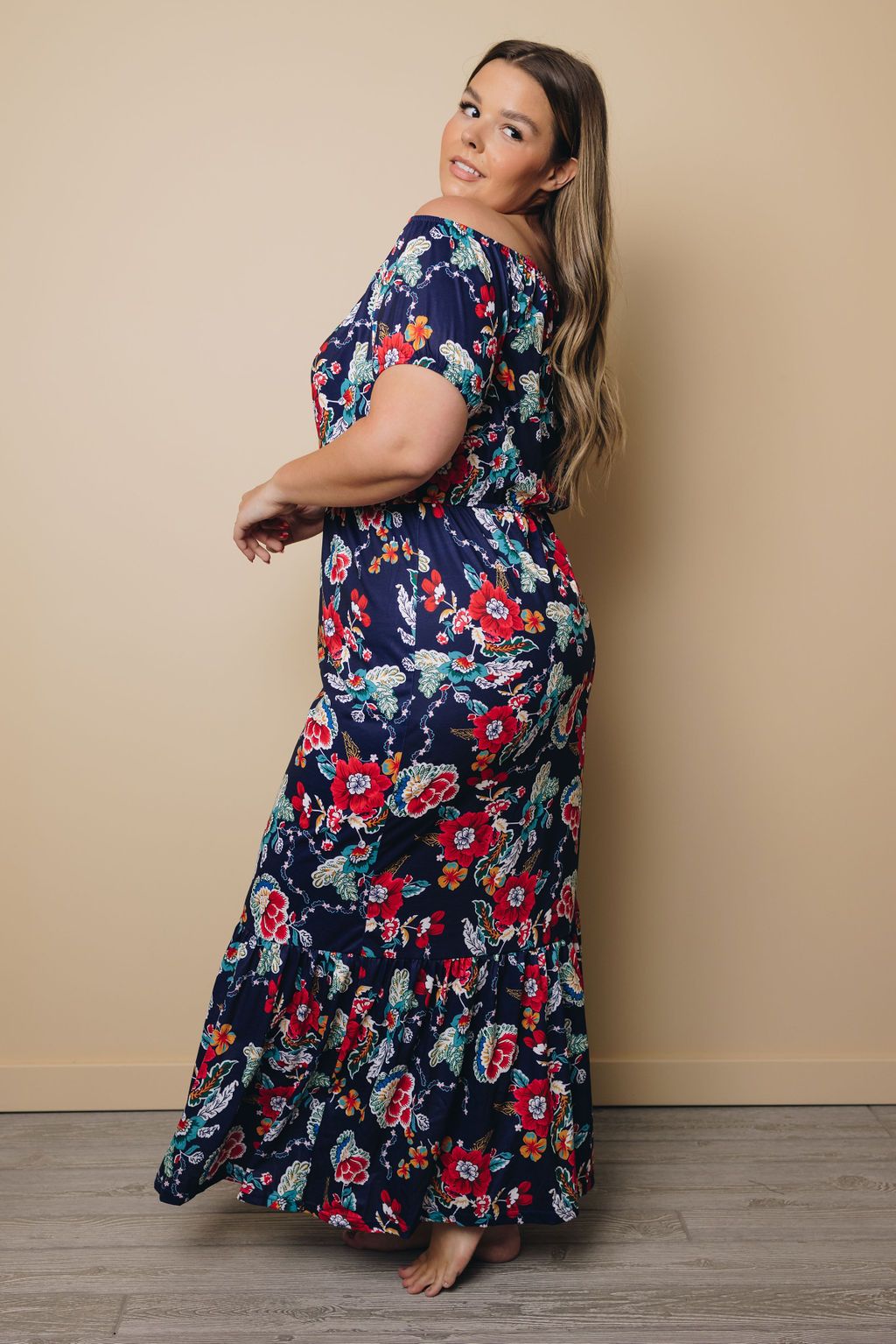 Plus Size - Vista Floral Ruffle Maxi