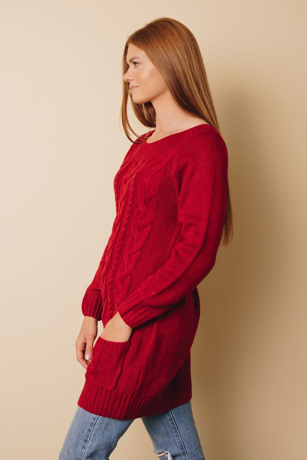 Goldy Off-shoulder Sweater Dress