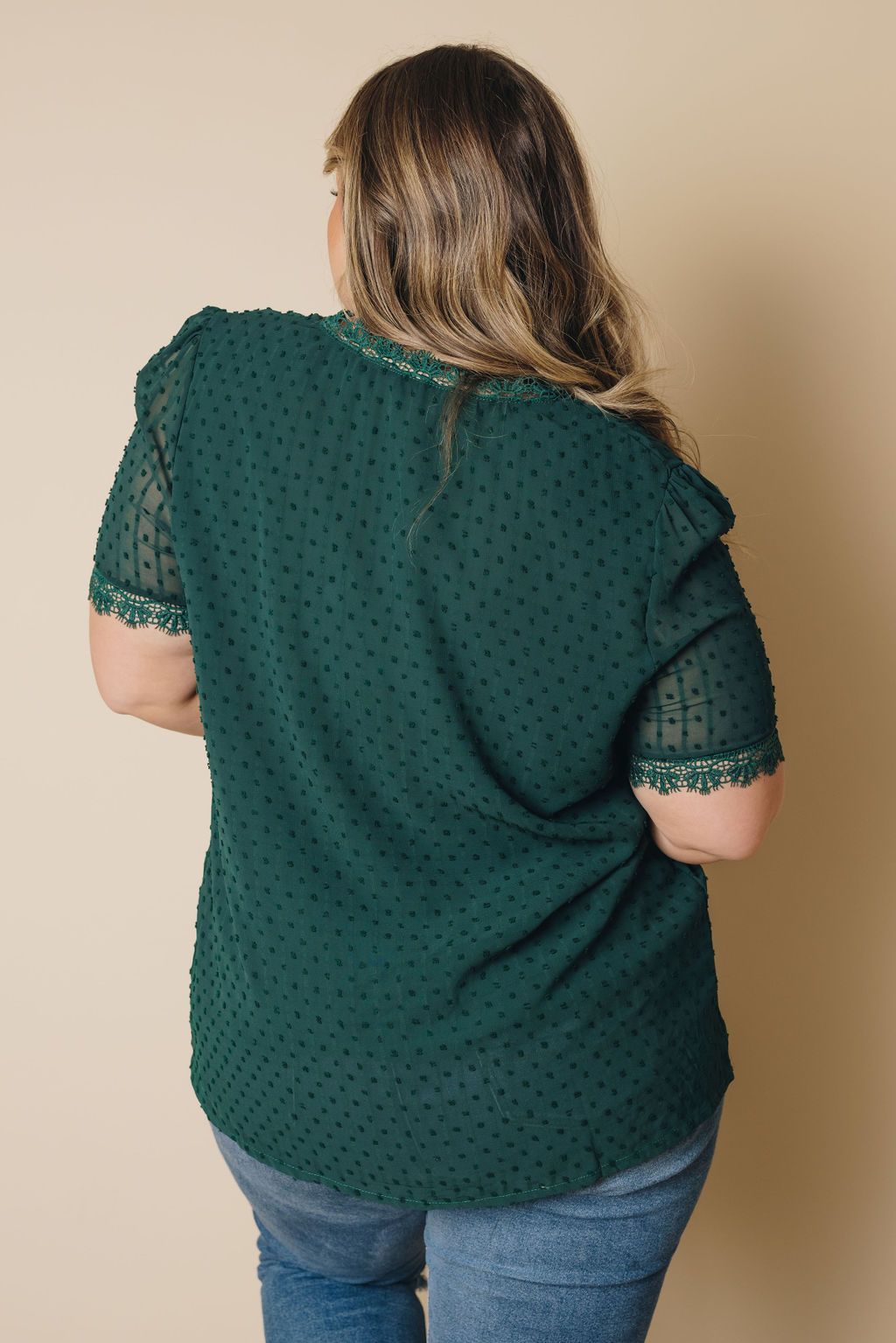 Plus Size - Flavia Lace Crochet Blouse