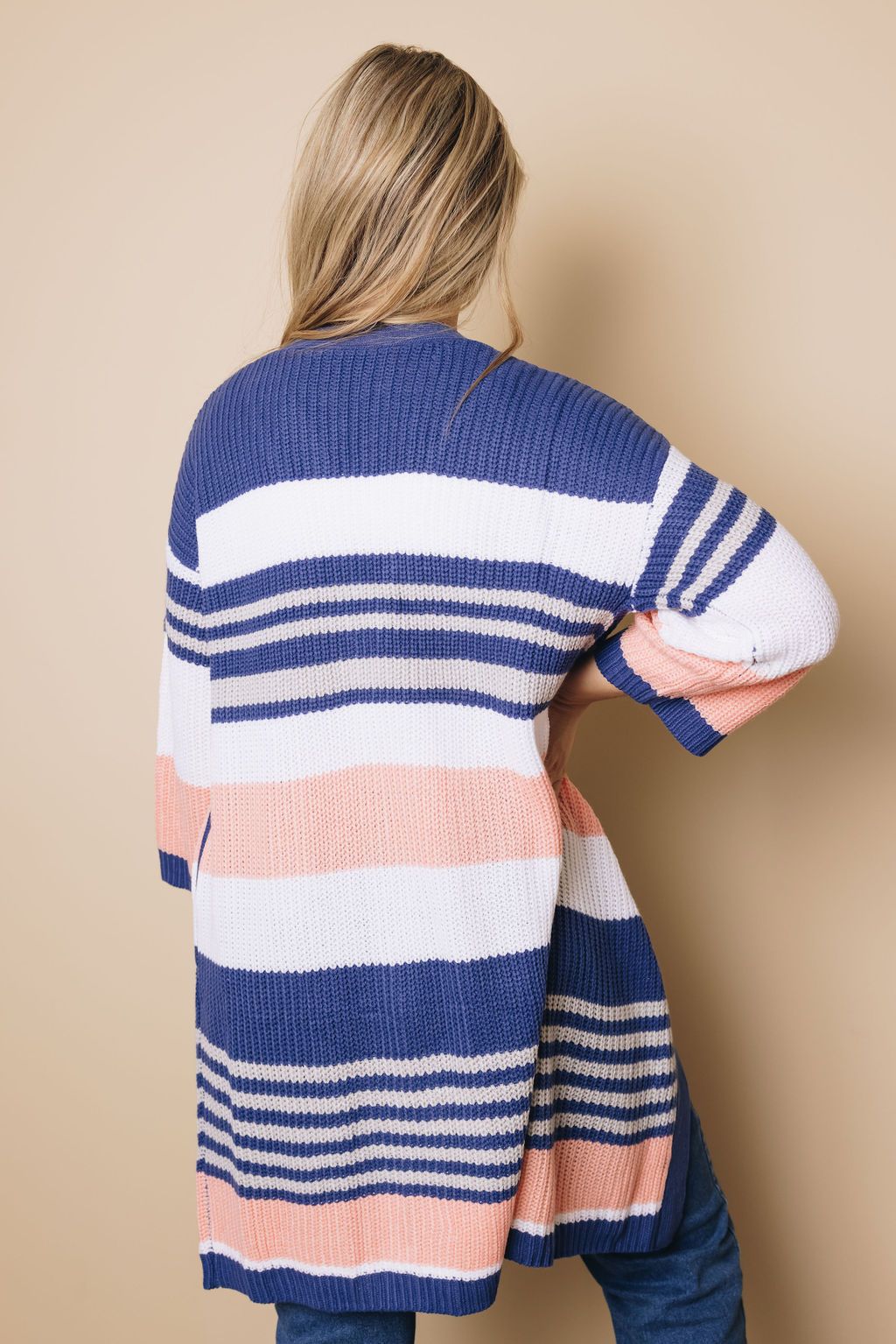 Georgetown Striped Pocket Cardigan