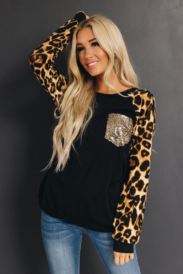 Julie Leopard Top
