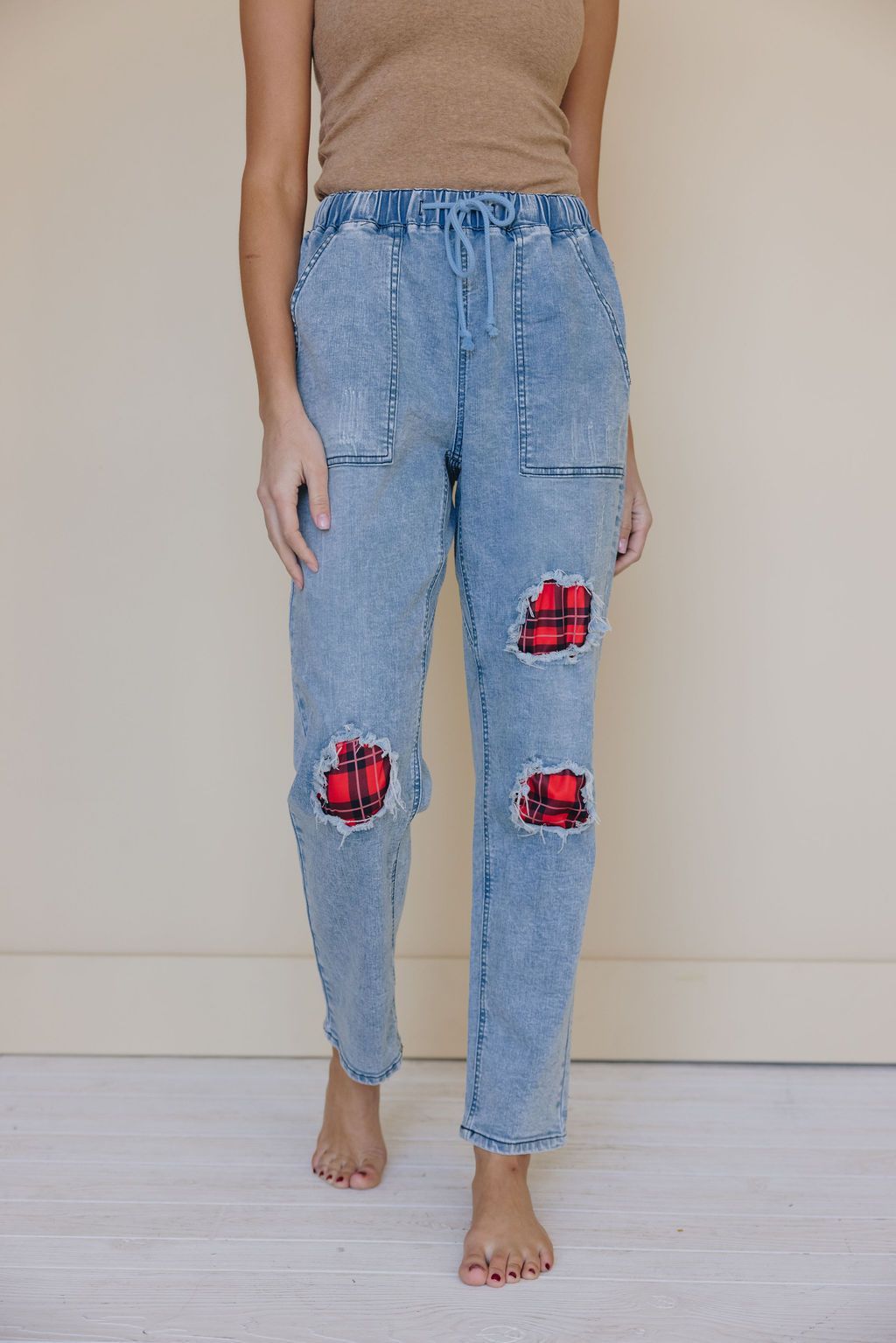 East Coast Patched Jeans