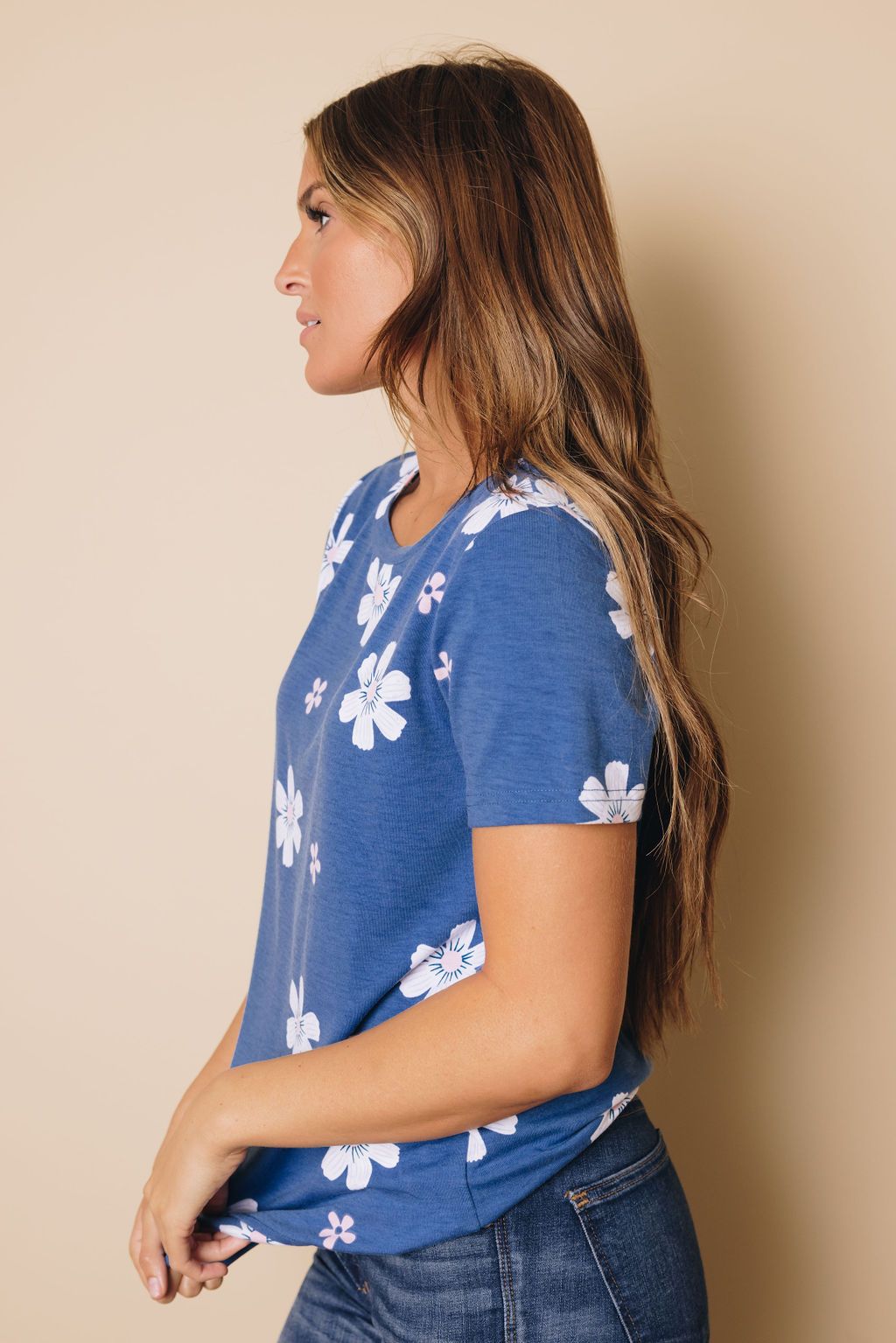 Aisha Short Sleeve Floral Tee