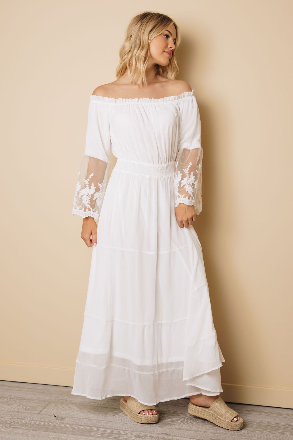 Philly Embroidered Lace Maxi Dress