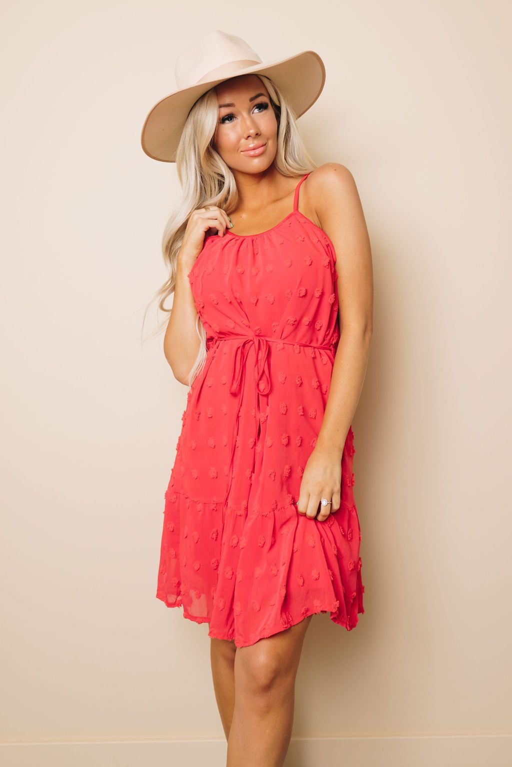 Donna Swiss Dot Tank Dress