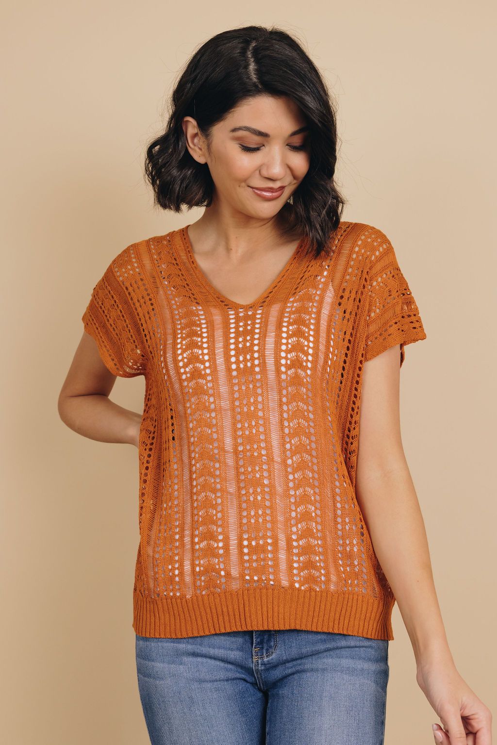 Payson Cross-Back Knit Top