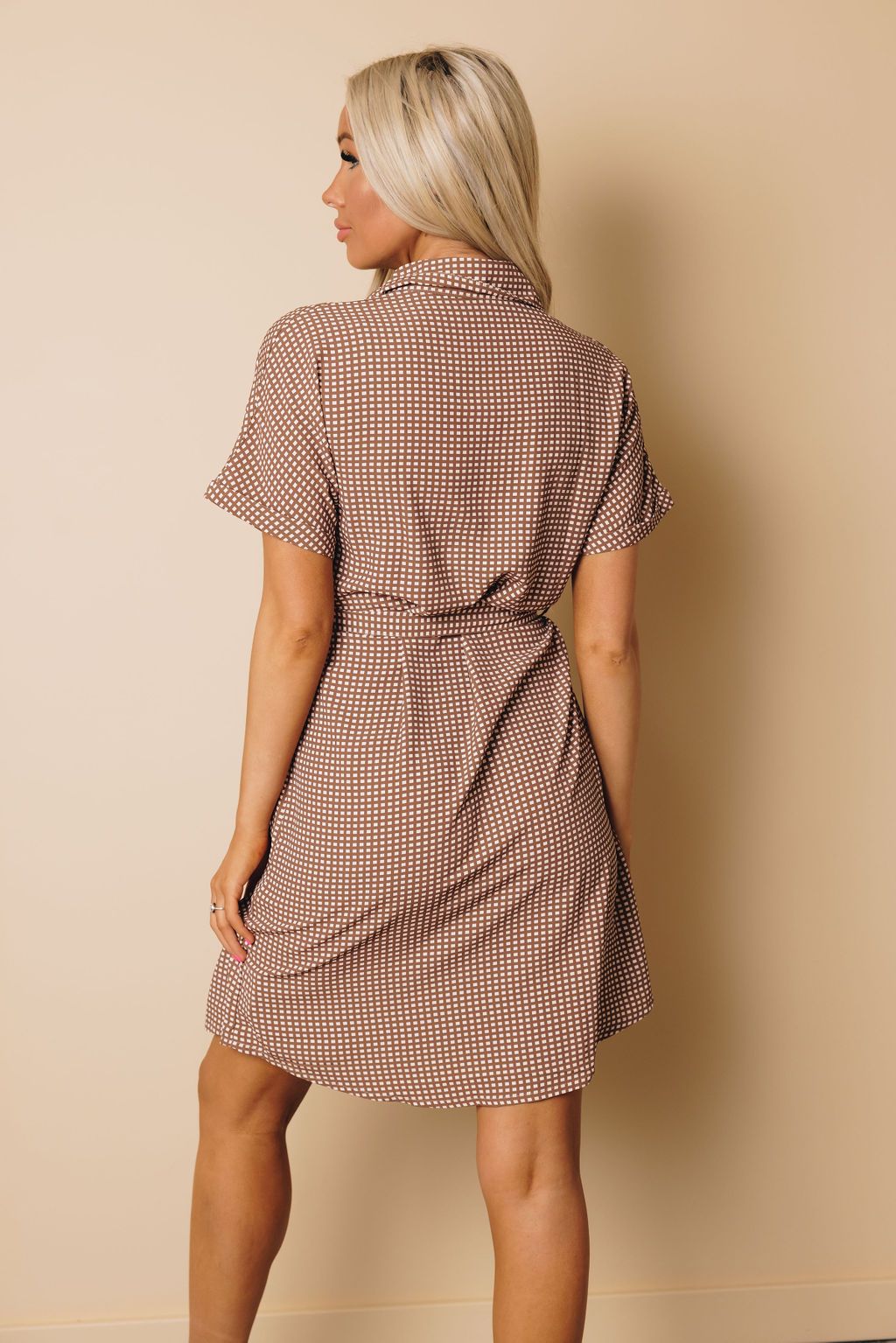 Mia Mini Dress with Waist Tie