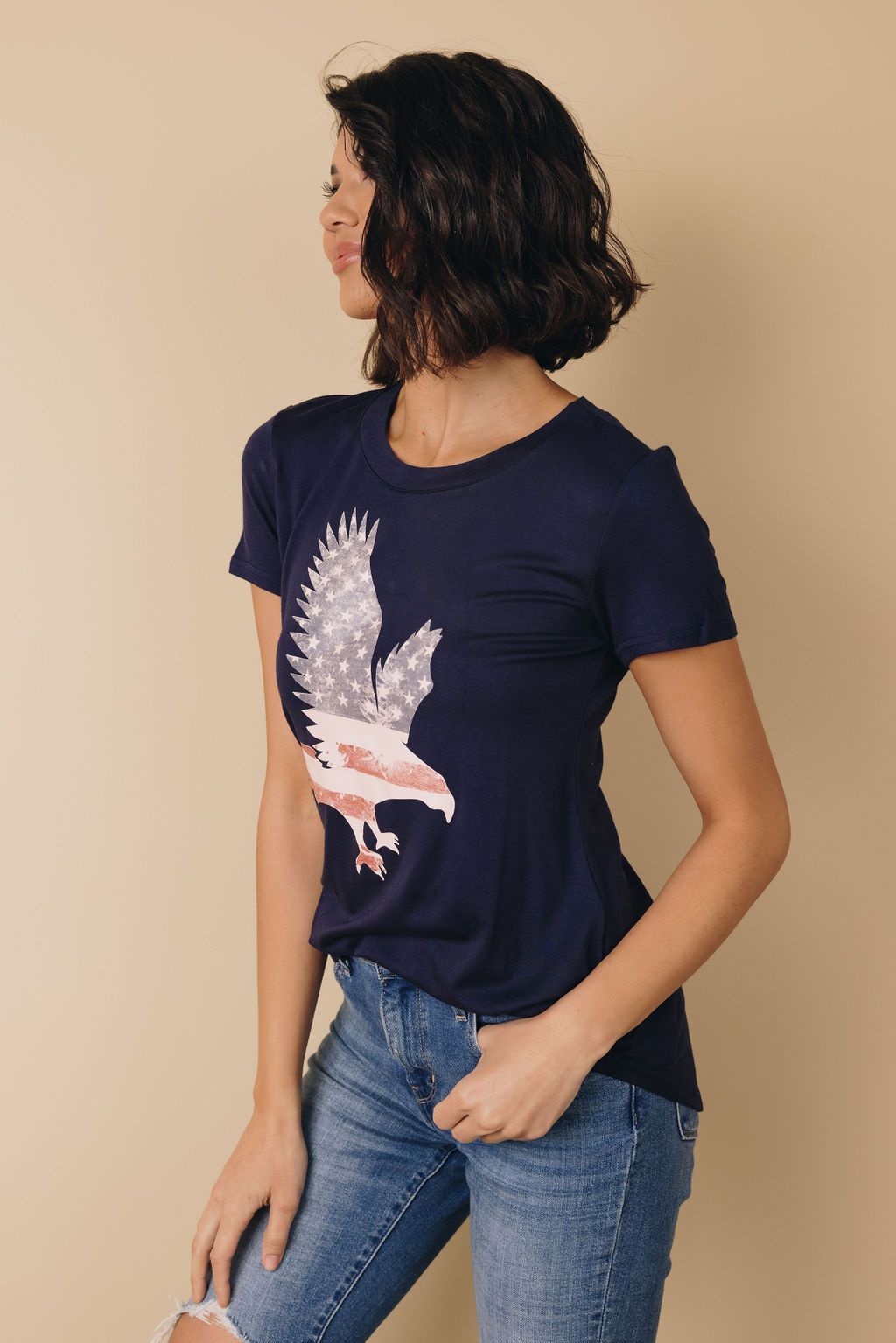 Betsy American Flag Eagle Tee