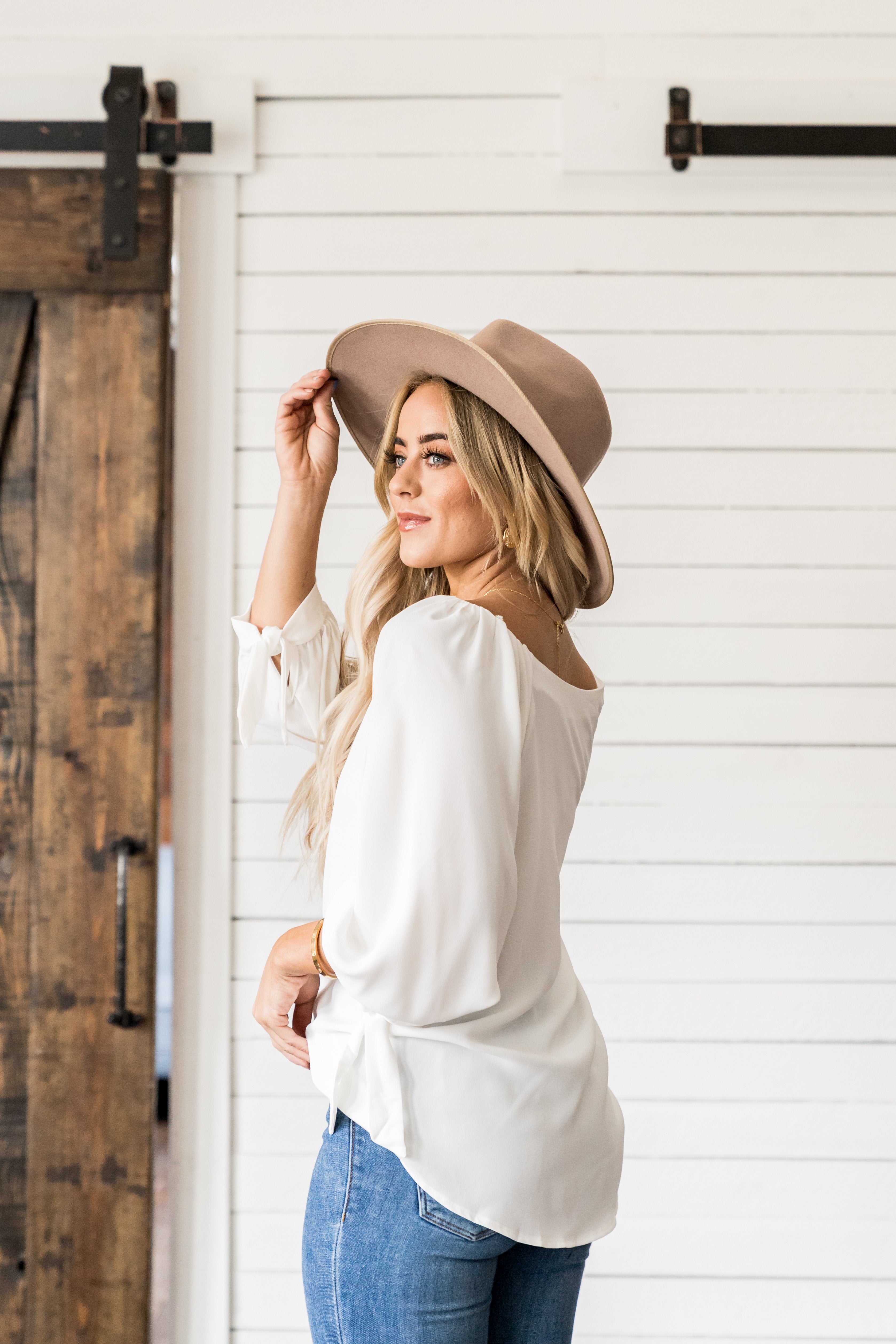 Cute as a Button Tie Detail Top