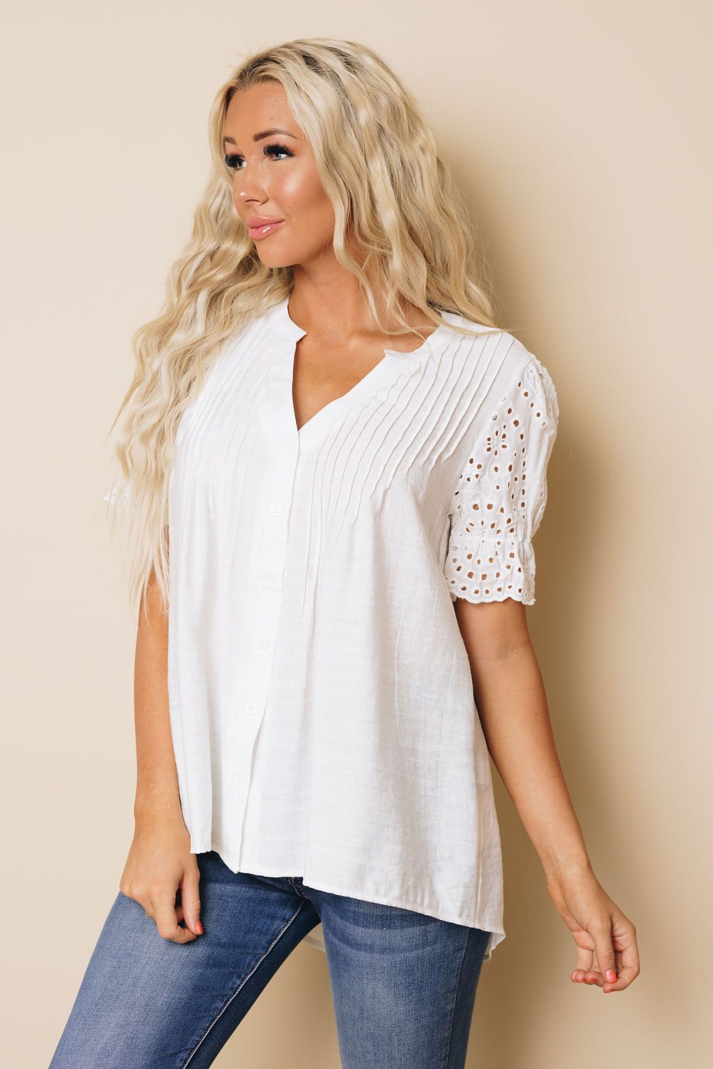 Atlas Pleated Blouse