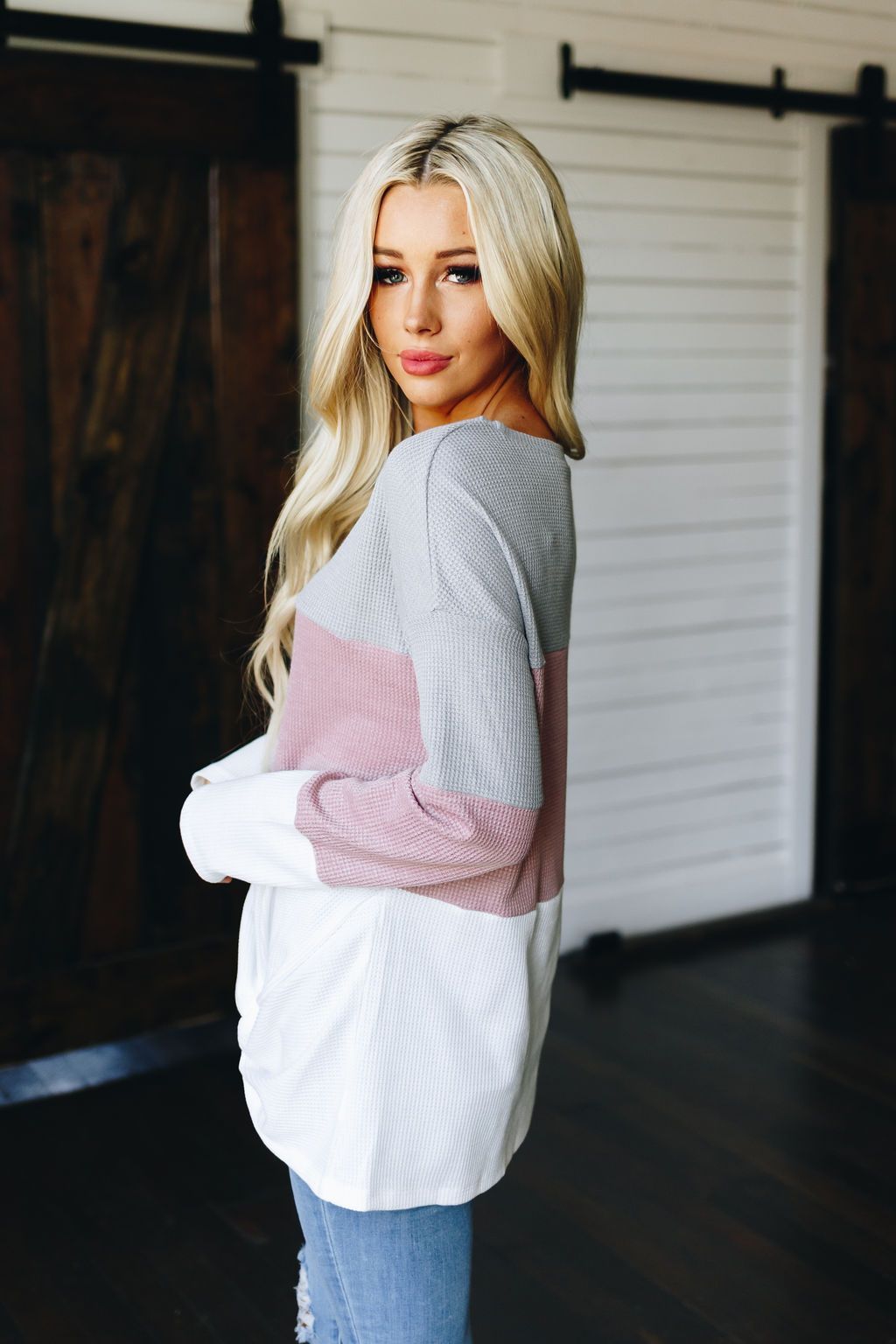 In The Moment Thermal Knot Top