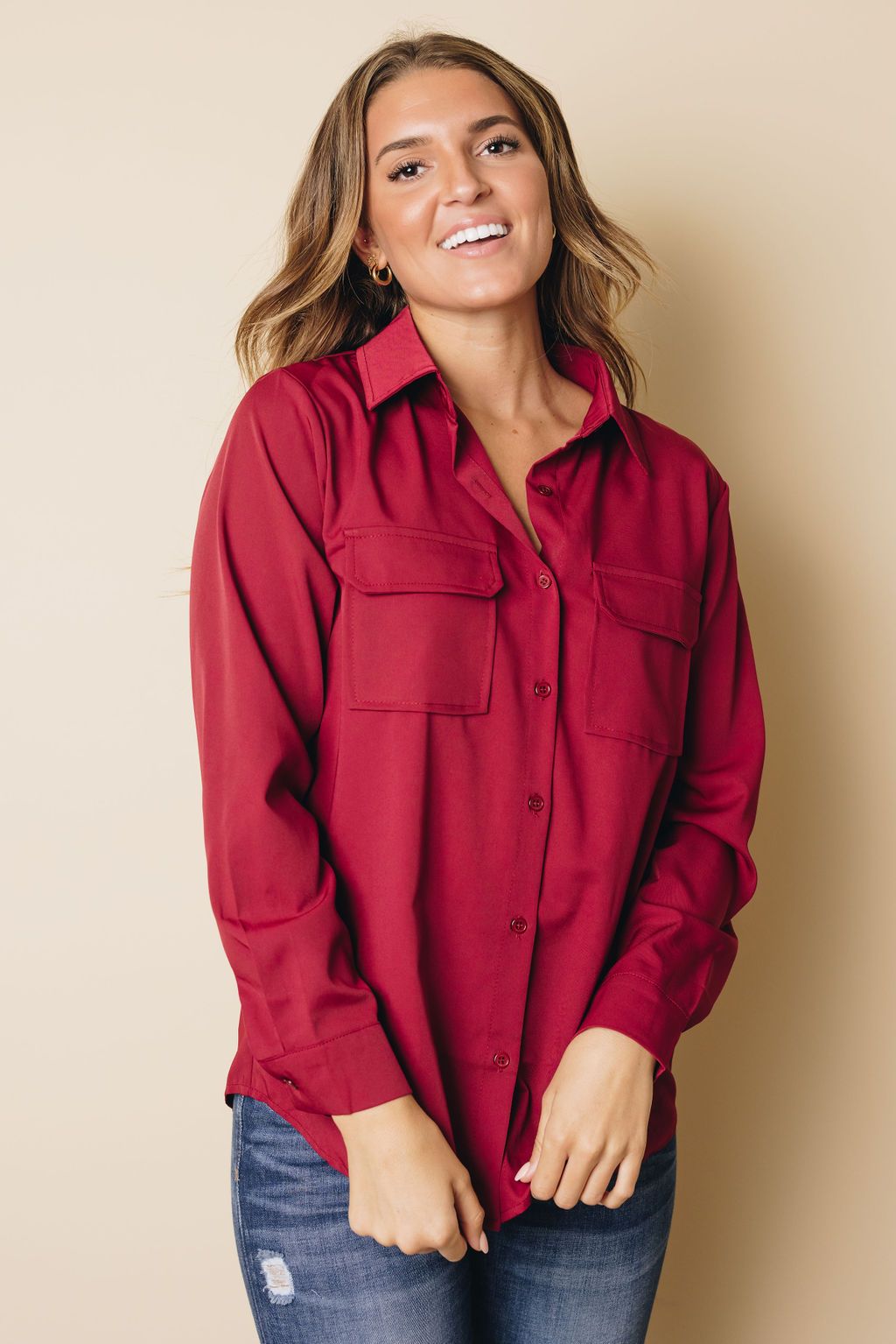 Gene Collar Button Shirt