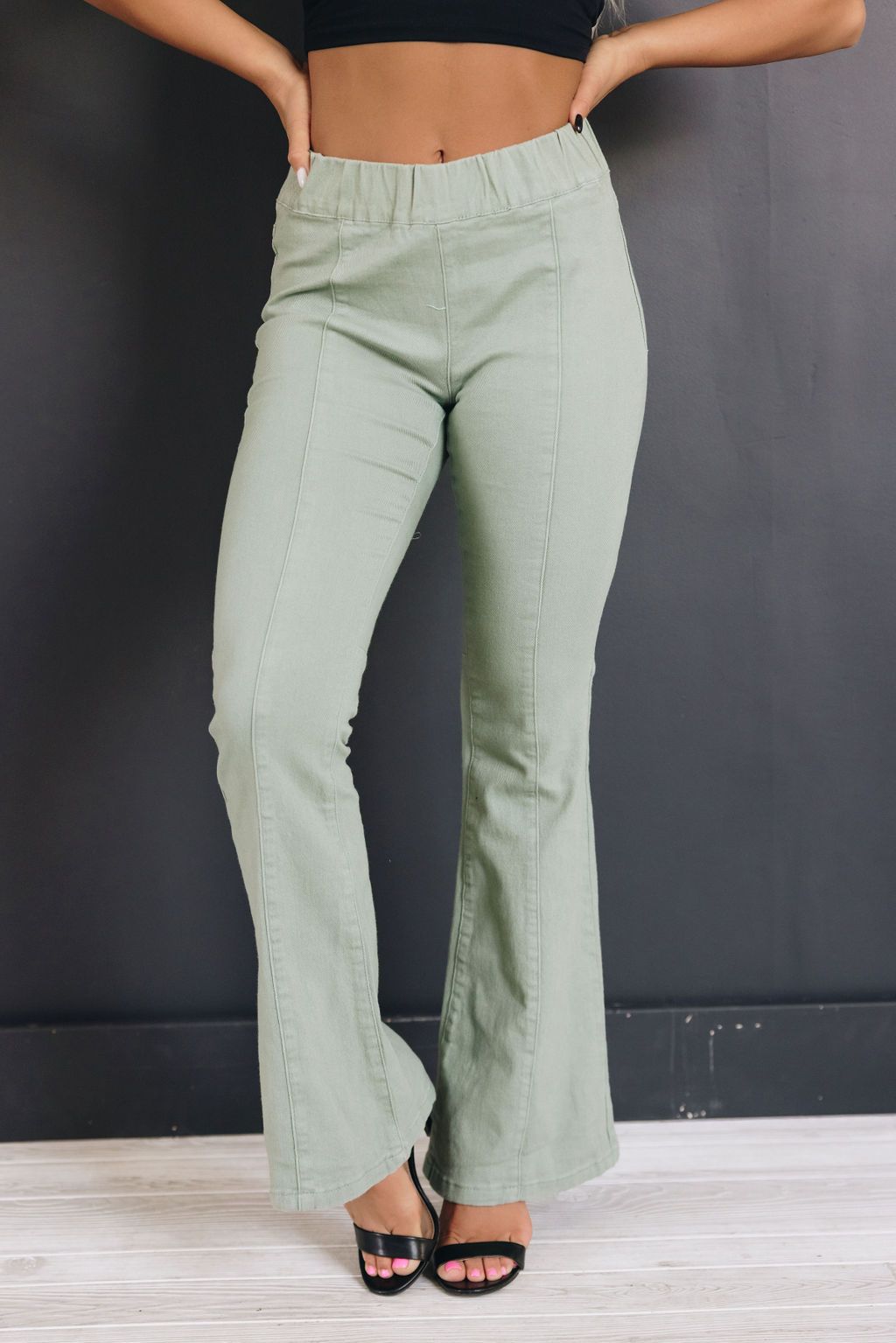 Lisa High Rise Flare Denim