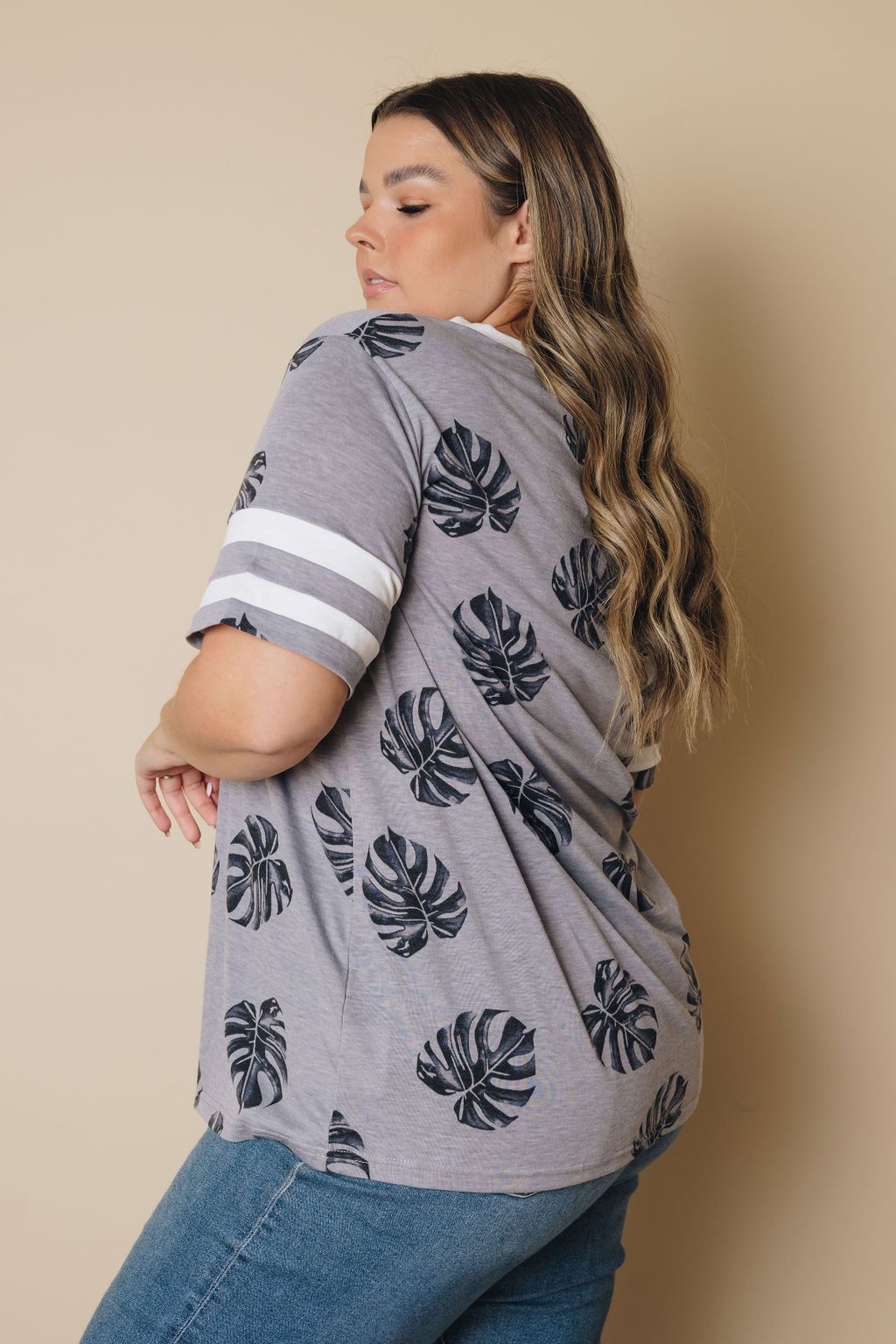 Plus Size - Hariis Patterned Tee