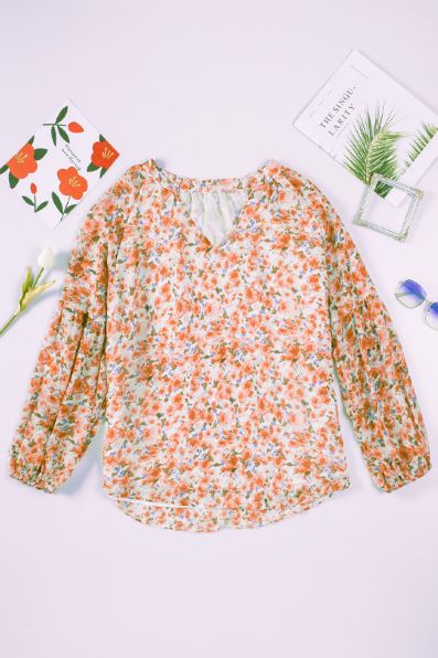 Anna Floral Long Sleeve Top